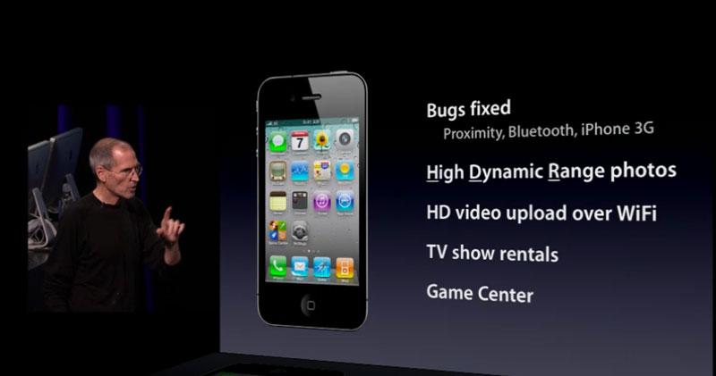 Steve Jobs presenting bug fixes to the iPhone