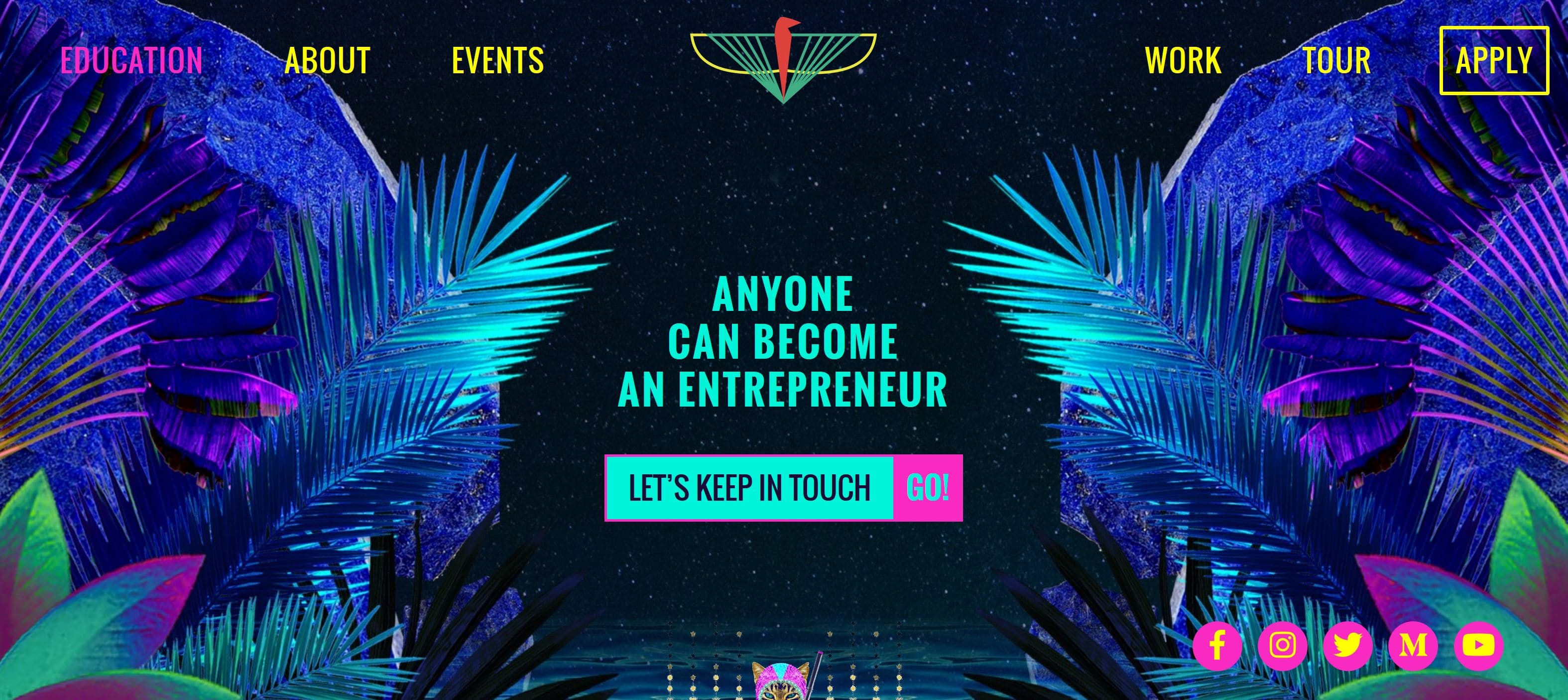 A screenshot of thefamily.co website