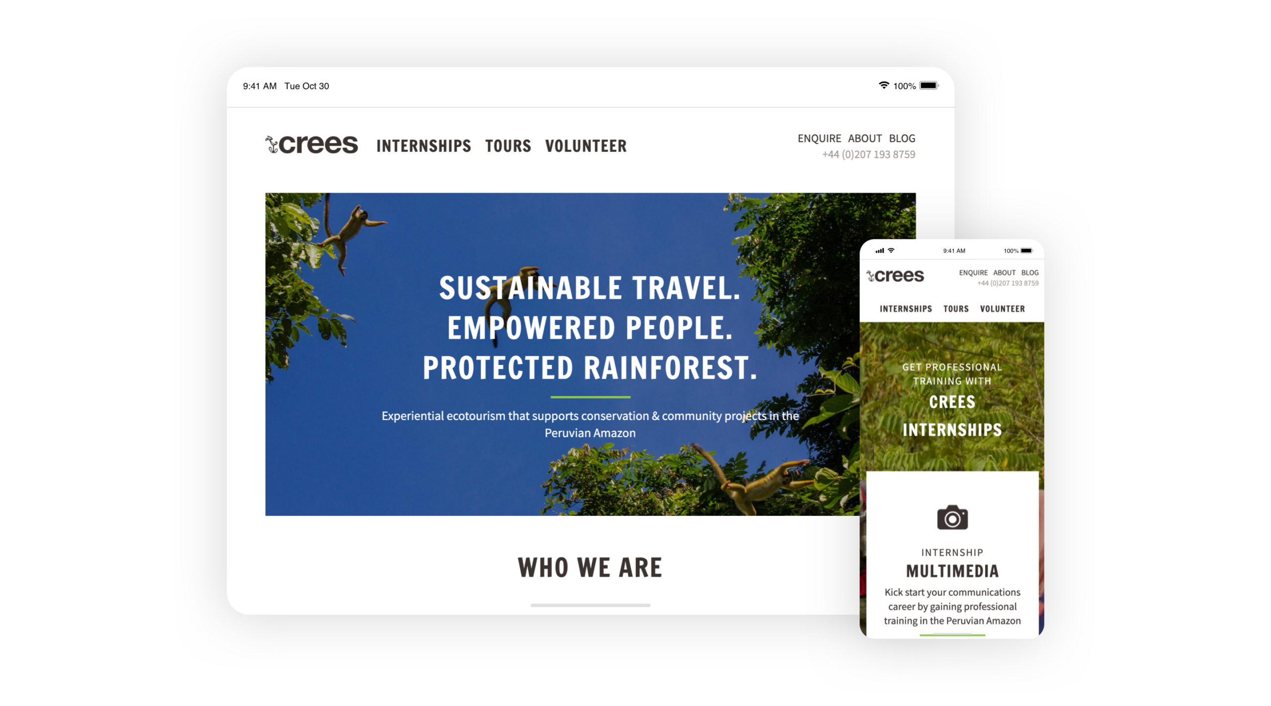 image of crees manu website