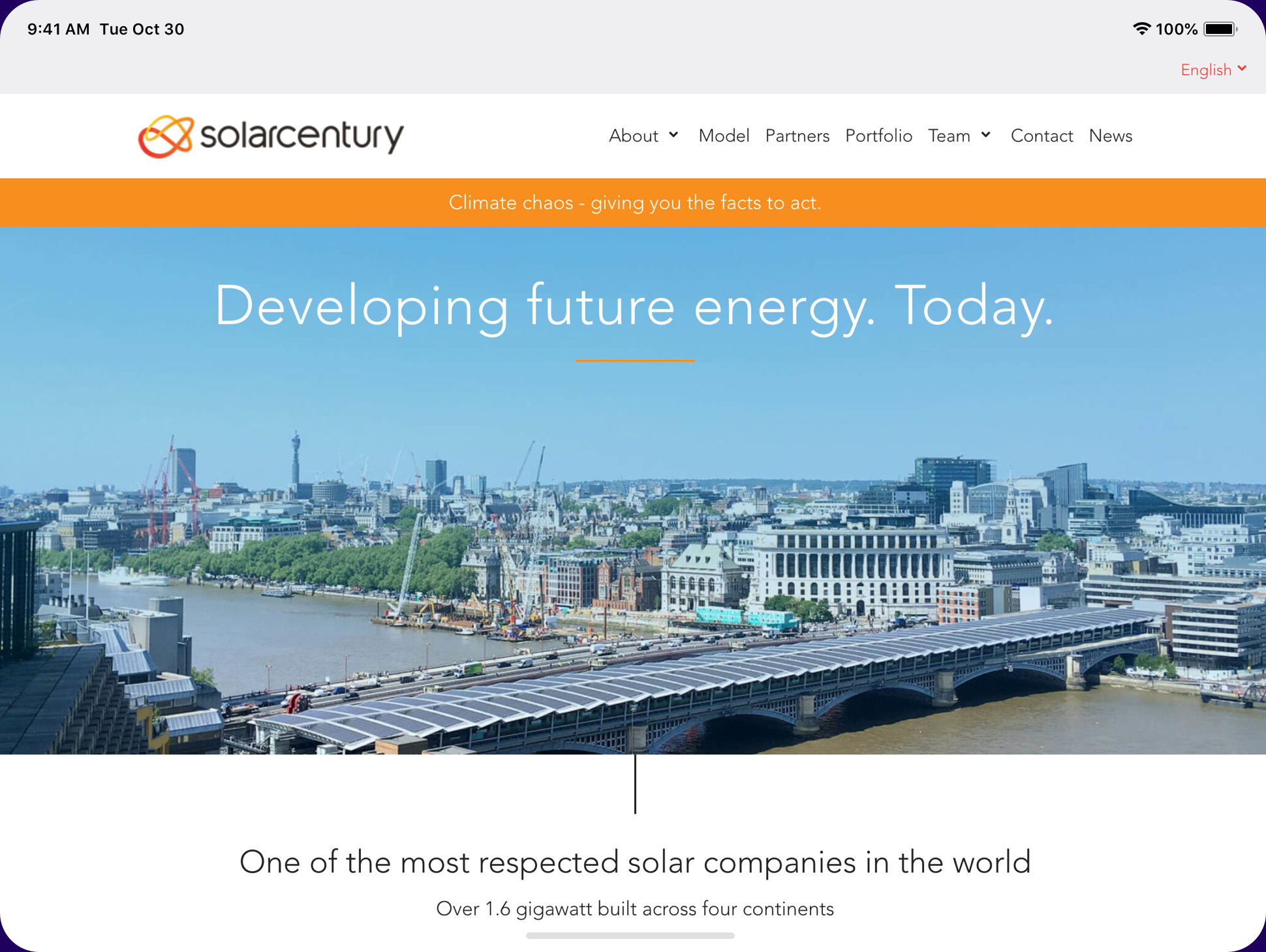 Solar Century website screenshot