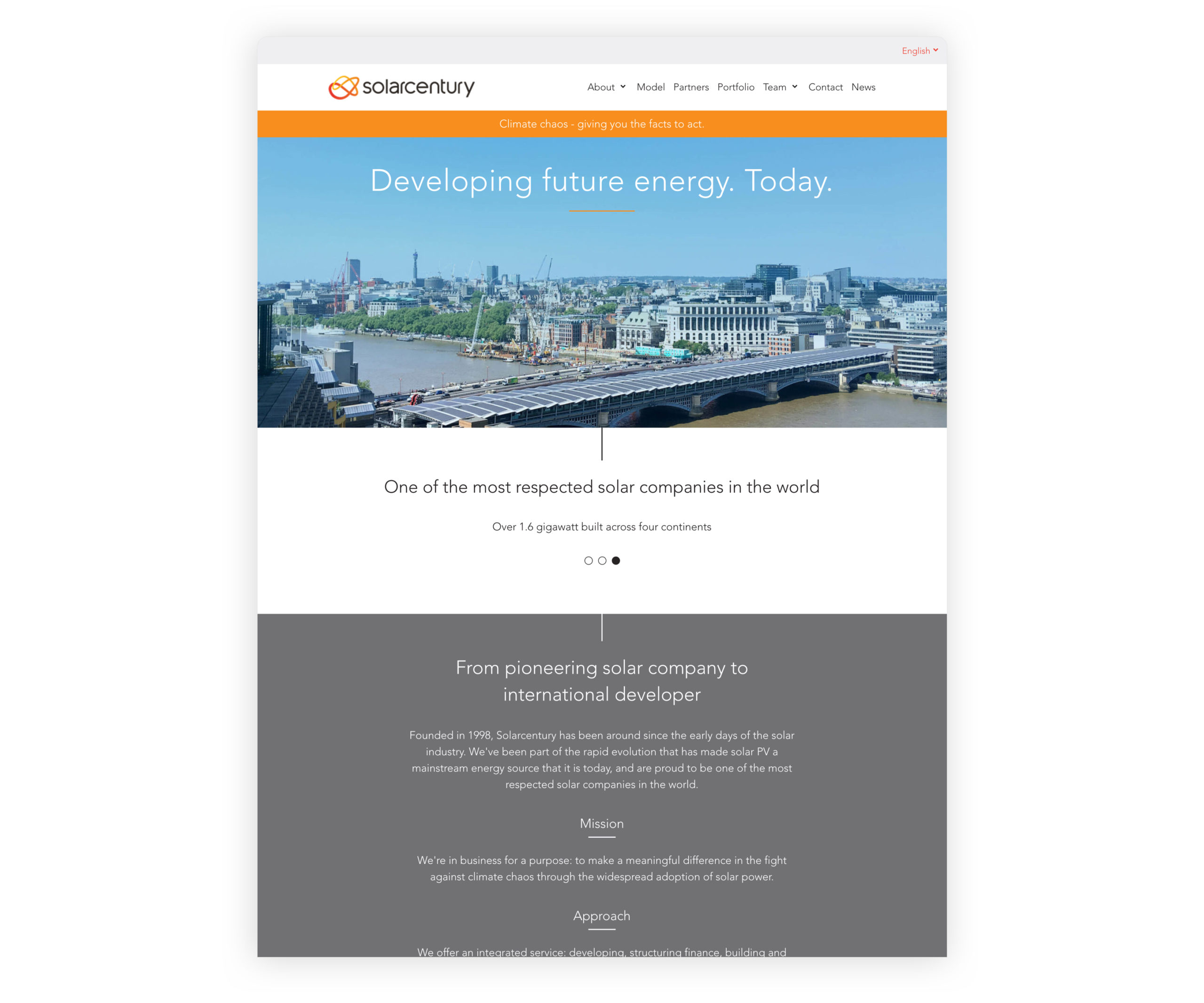 Solar Century website screenshot