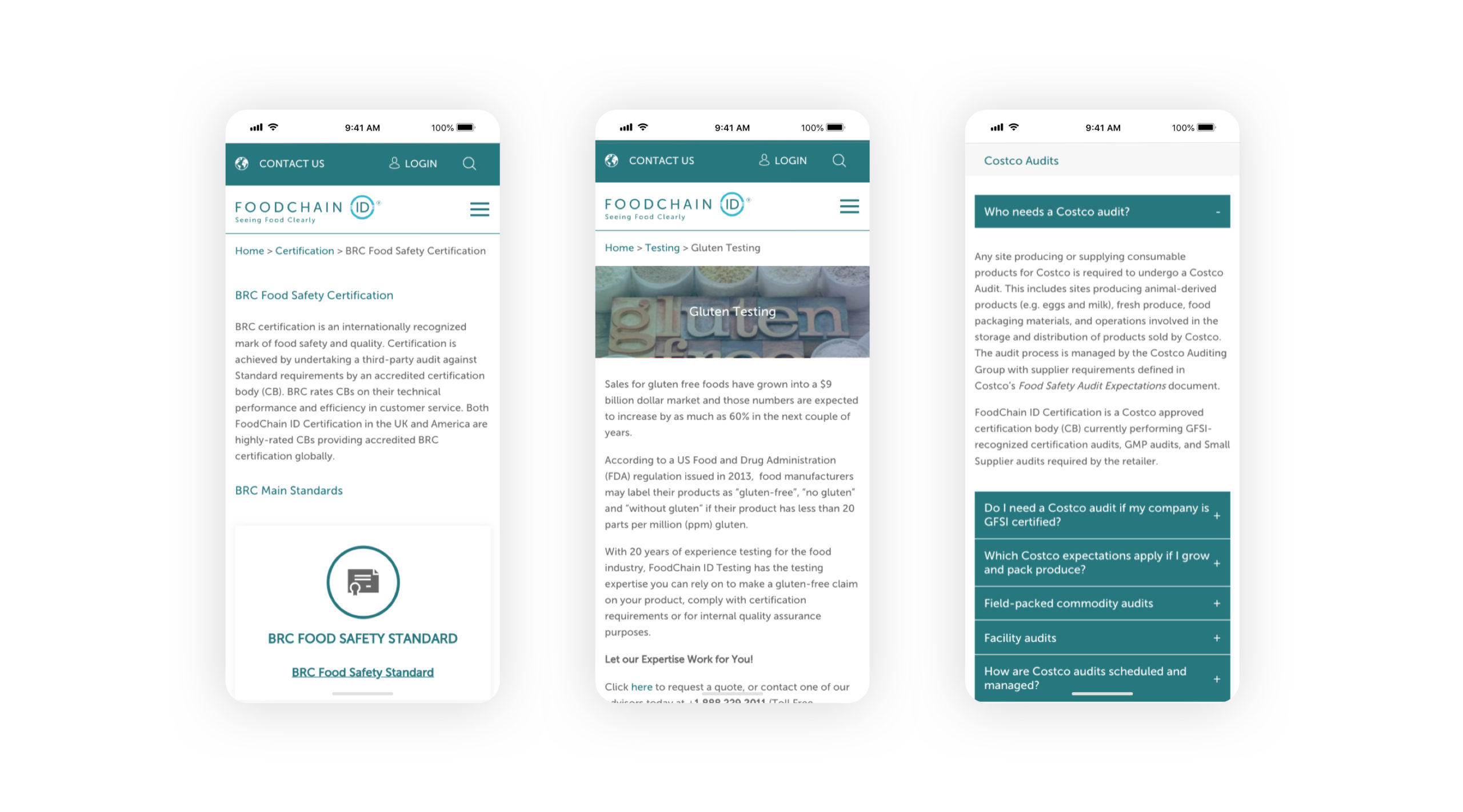 Website FoodchainID Screenshot