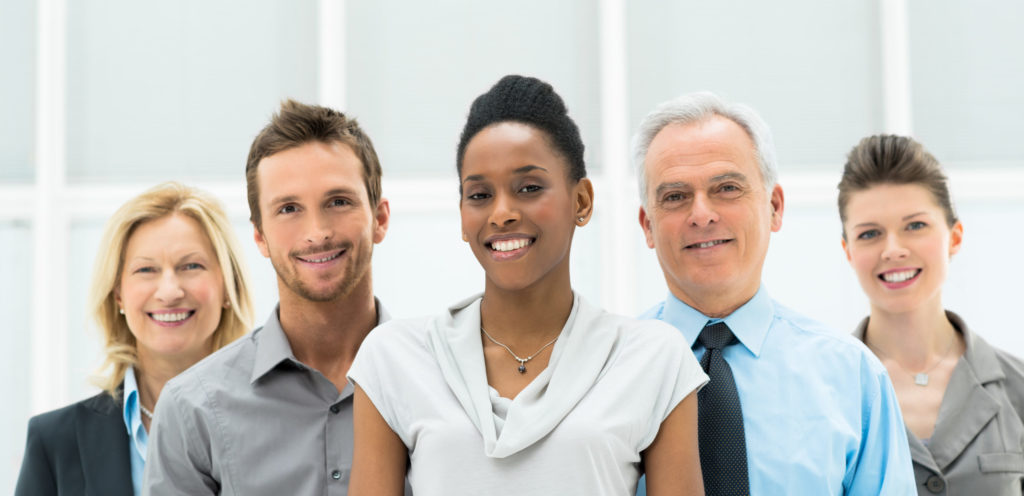 Diverse group of business people