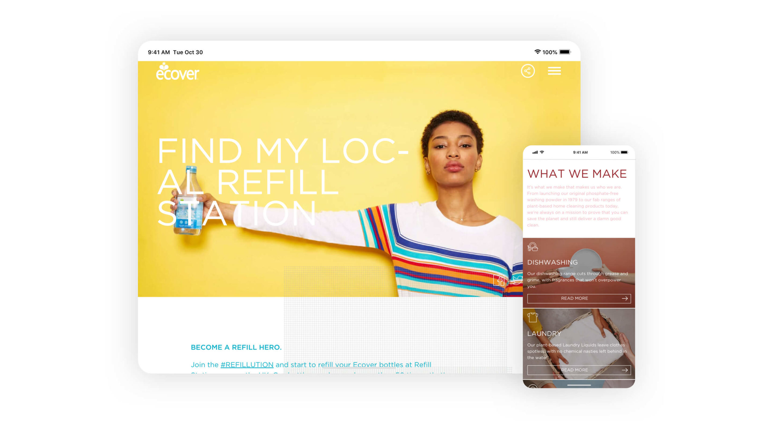 image of ecover website