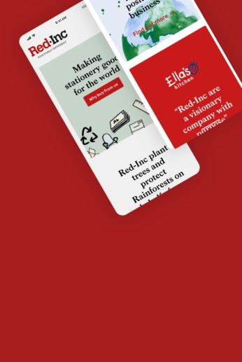 A fast website that tells Red-Inc's sustainability story