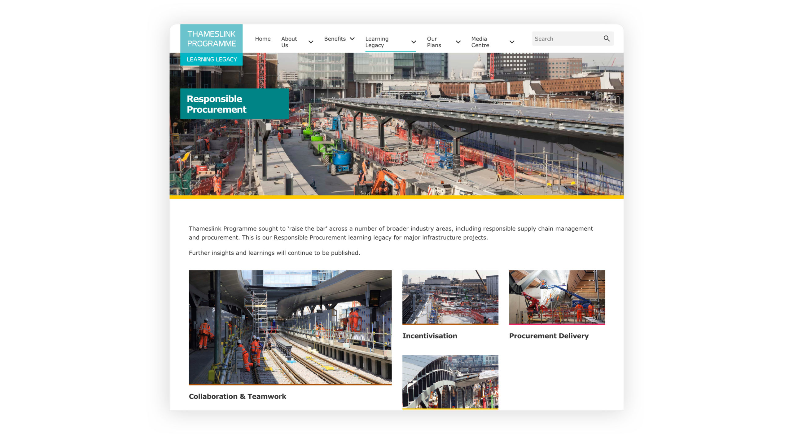 Thameslink website screenshot