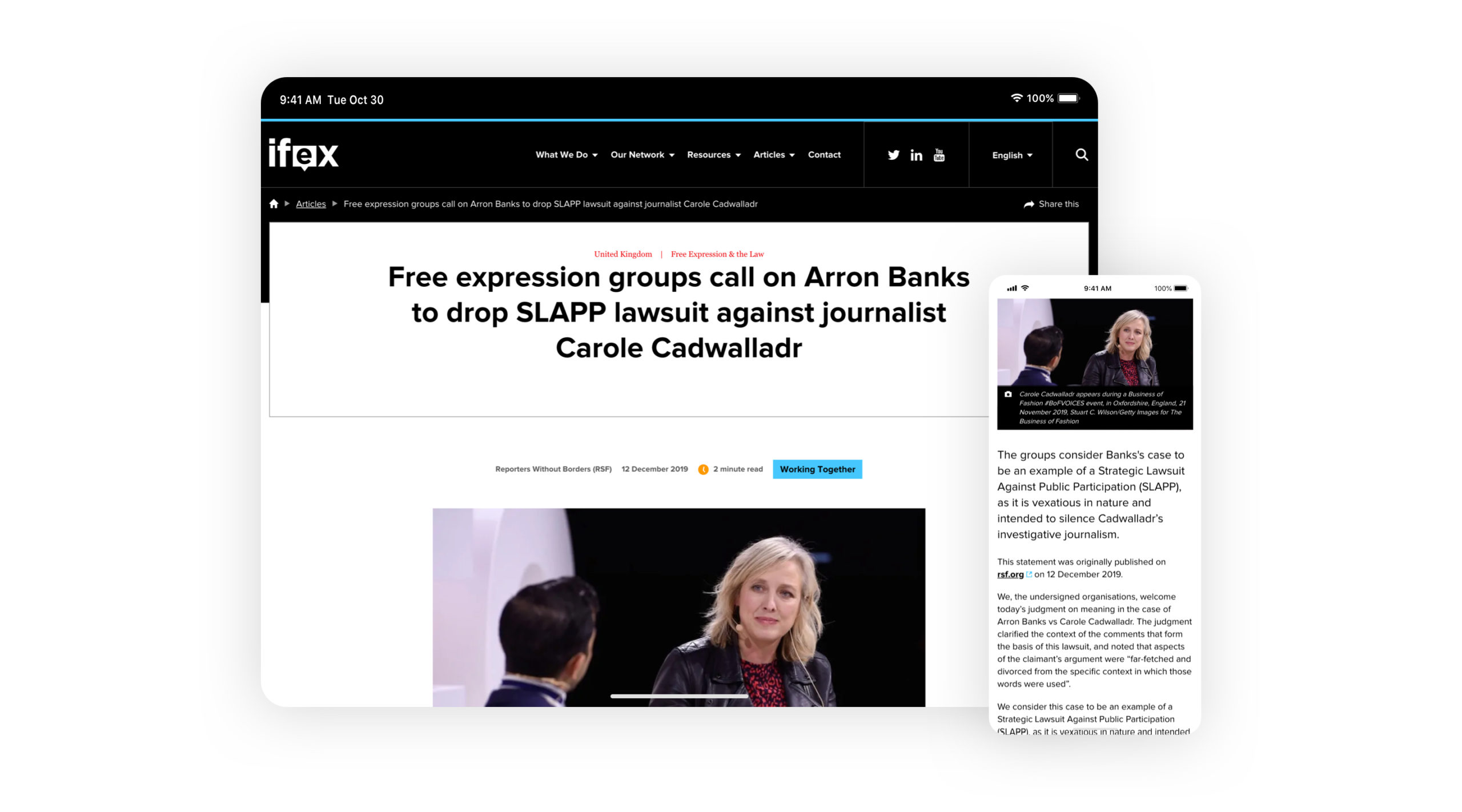 ifex website screenshot
