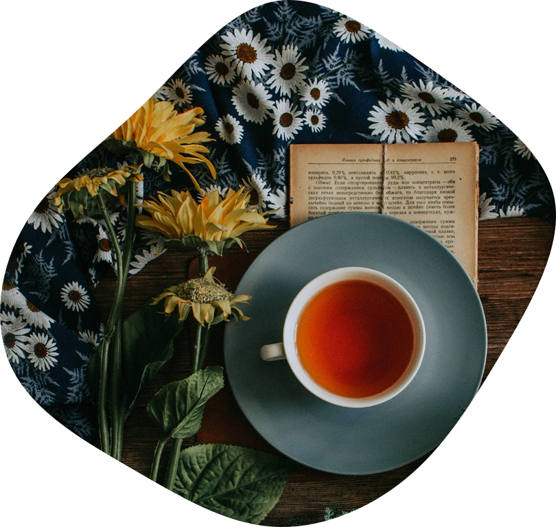 tea with book