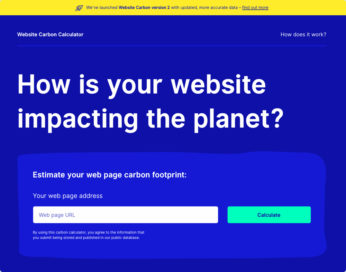 The world's first Website Carbon Calculator