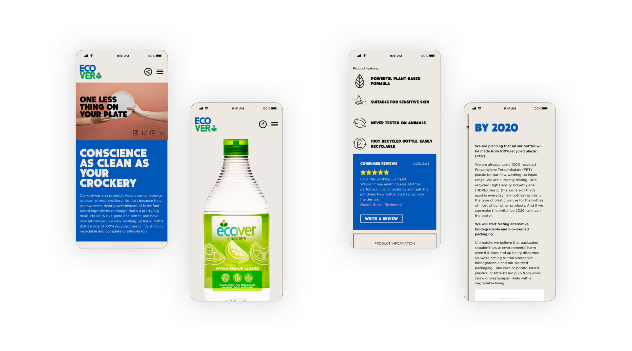 Ecover mobile screenshot