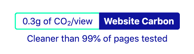 The website carbon badge