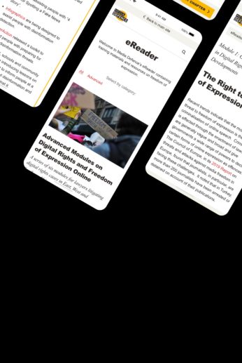 Creating an accessible eReader for Media Defence