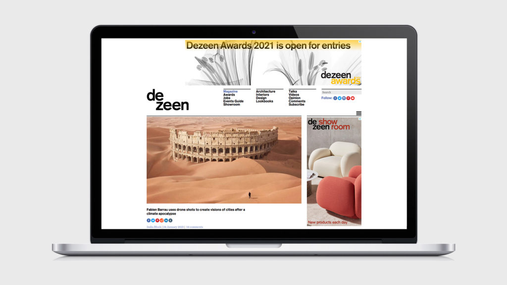 DeZeen is reducing it's digital carbon footprint