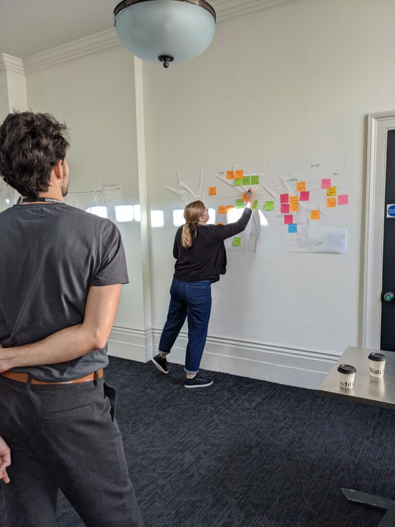Socially distanced discovery session