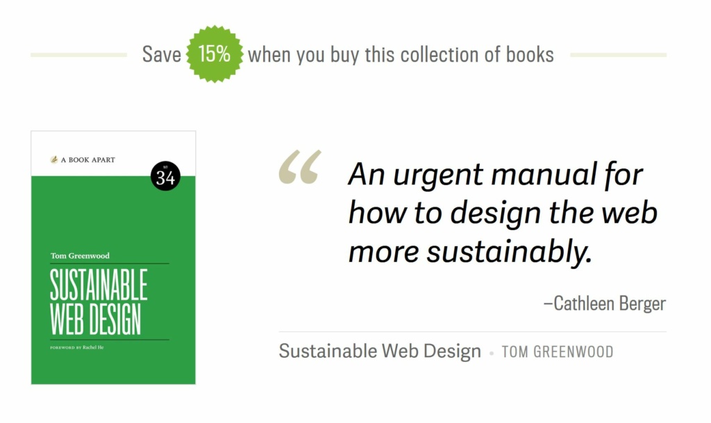 Grab your discounted Sustainable Web Design starter pack! 