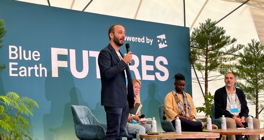 4 people having a panel discussion.