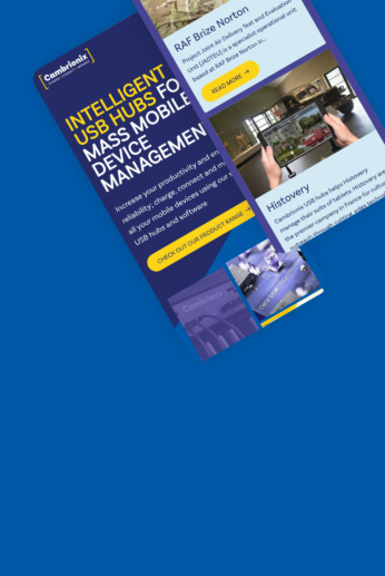 A modern website for the market leading industrial USB hub experts