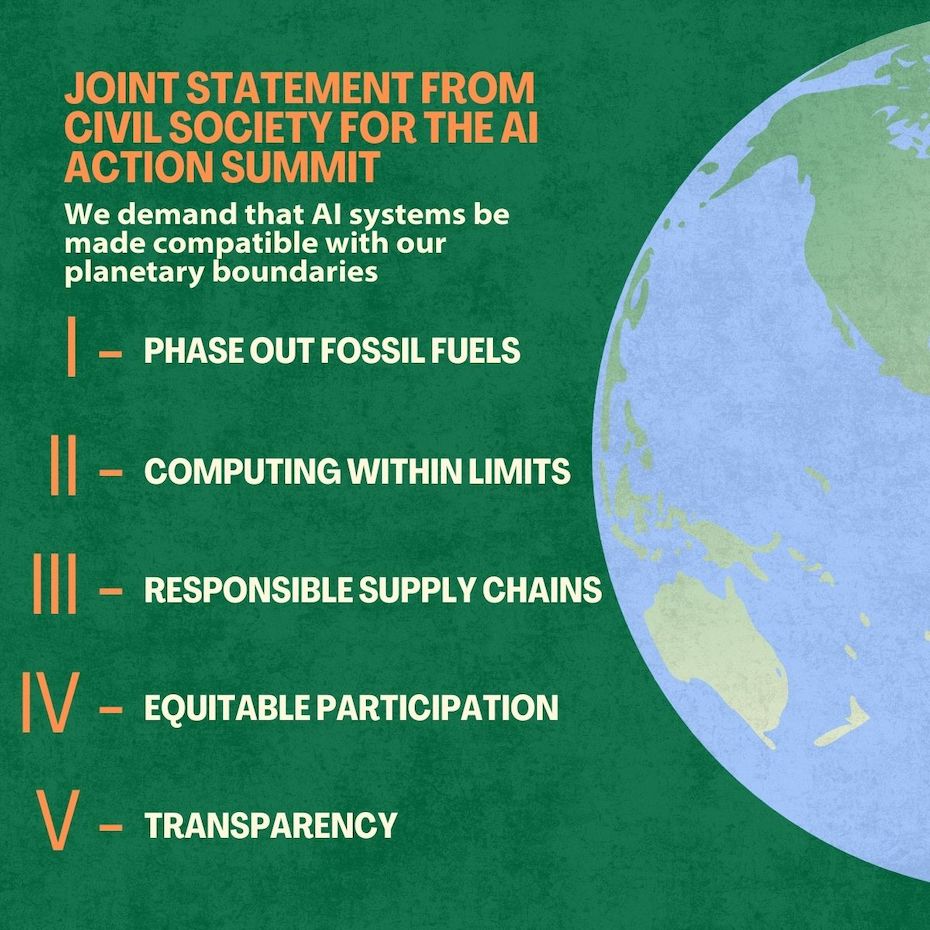 Within Bounds: Joint Statement on Limiting AI’s Environmental Impact